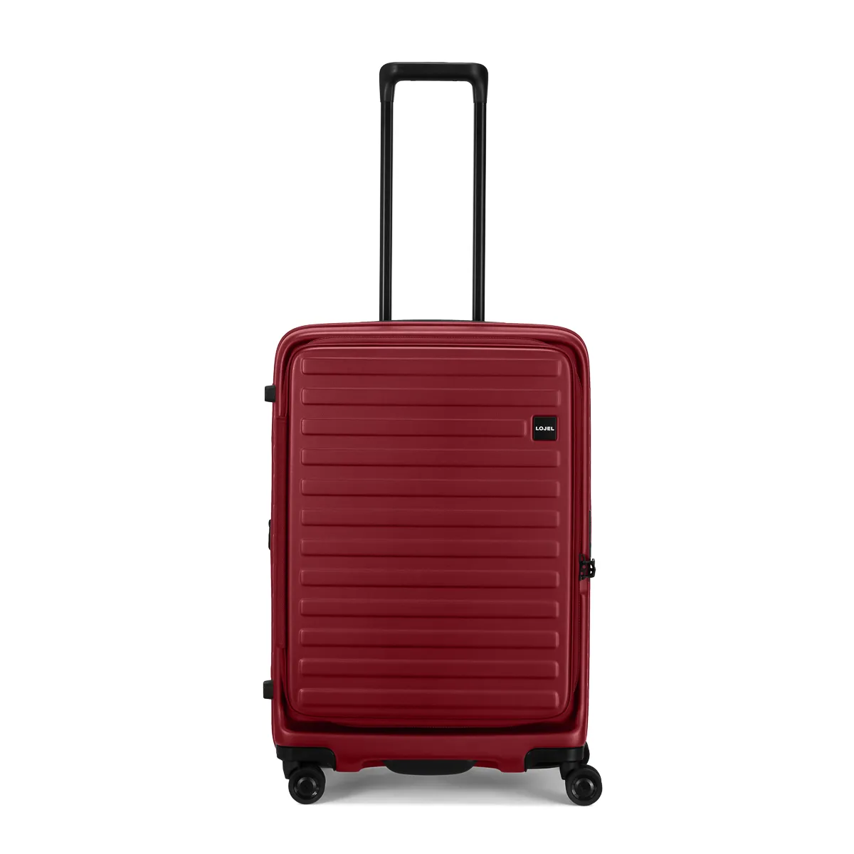 LOJEL-CUBO-Burgundy-Front-MEDIUM-1 چمدان لوجل مدل Cubo Large - تصویر 1